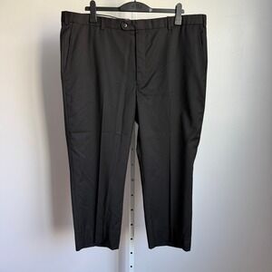 Joseph Abboud REDA 1865 Super 110s Wool Dress Pants Mens 44R Made in Italy Black